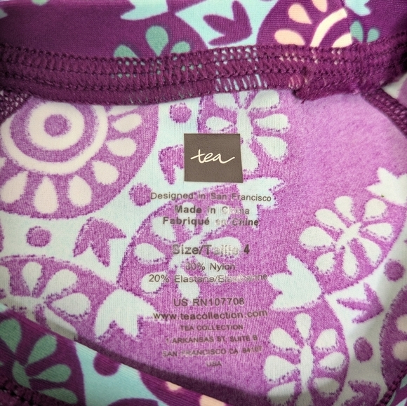 Tea Collection Rashguard Swim Shirt 4 - Picture 3 of 6